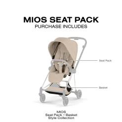Cybex Mios Style Seat Pack (2026) - Cozy Beige