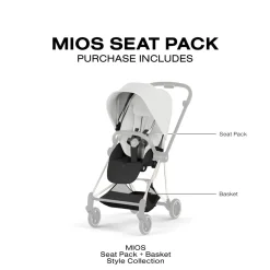 Cybex Mios Style Seat Pack (2026) - Off White