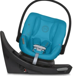 Cybex OPEN BOX Aton G Swivel SensorSafe Rotating Infant Car Seat - Beach Blue