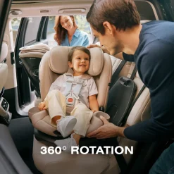 Cybex OPEN BOX Callisto G 360 Rotating All-in-One Convertible Car Seat - Almond Beige