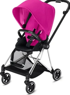 Cybex OPEN BOX Mios 2 Complete Stroller - Chrome/Black/Fancy Pink