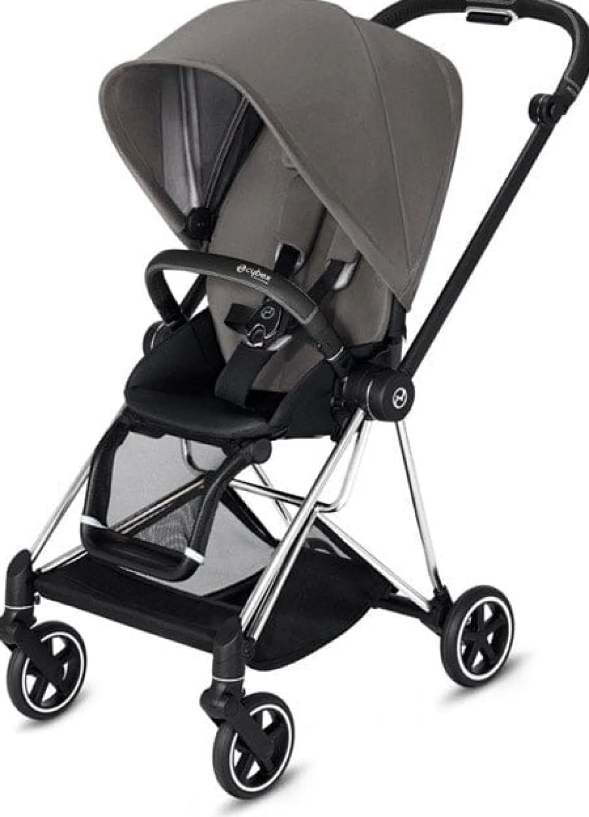 Cybex OPEN BOX Mios 2 Complete Stroller - Chrome/Black/Manhattan Grey