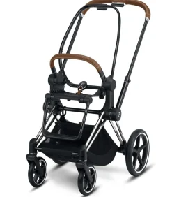 Cybex OPEN BOX Priam 3 Stroller Frame - Chrome/Brown