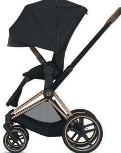 Cybex Priam 3 Complete Stroller - Chrome/Brown/Indigo Blue