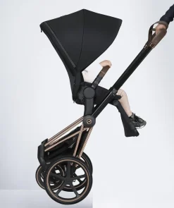 Cybex Priam 3 Complete Stroller - Chrome/Brown/Indigo Blue