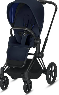 Cybex Priam 3 Complete Stroller - Matte Black/Indigo Blue