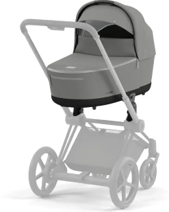 Cybex Priam 4 / ePriam 2 Lux Carry Cot - Conscious Pearl Grey