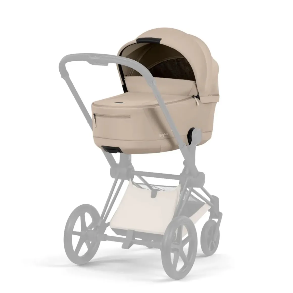 Cybex Priam Fold Lux Carry Cot (2026) - Cozy Beige
