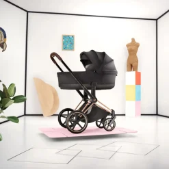 Cybex Priam Fold Lux Carry Cot (2026) - Cozy Beige