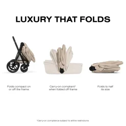 Cybex Priam Fold Lux Carry Cot (2026) - Cozy Beige