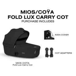 Cybex Priam Fold Lux Carry Cot (2026) - Sepia Black
