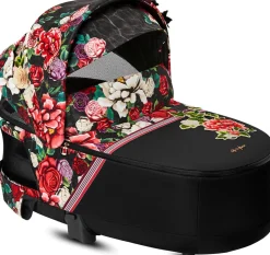 Cybex Priam Lux Carry Cot - Spring Blossom Dark