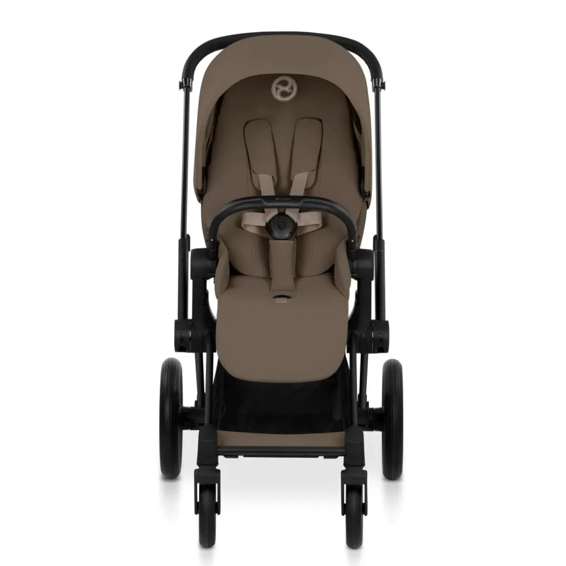 Cybex Priam Stroller (2026) - Matte Black Frame / Coconut Brown Lux Seat