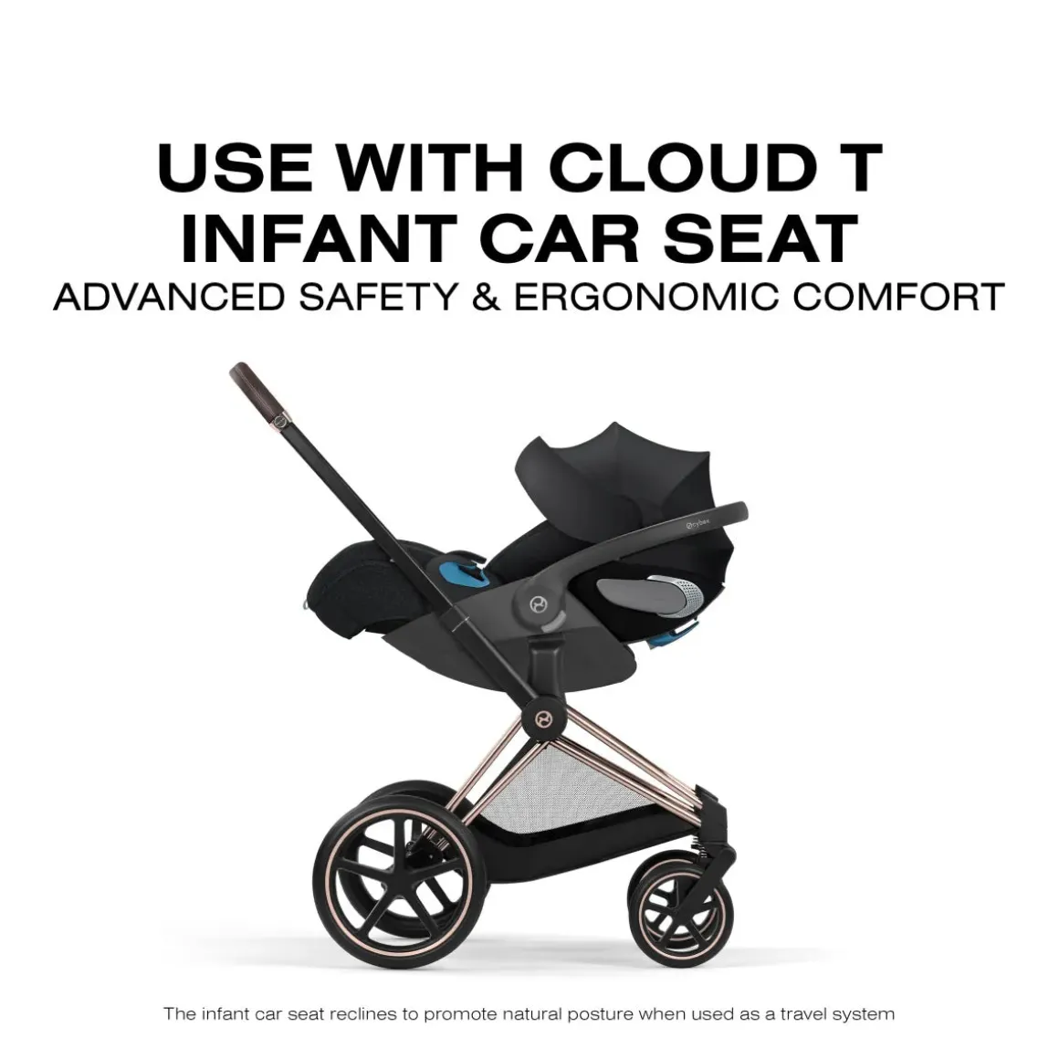 Cybex Priam Stroller (2026) - Matte Black Frame / Coconut Brown Lux Seat