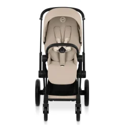 Cybex Priam Stroller (2026) - Matte Black Frame / Cozy Beige Lux Seat