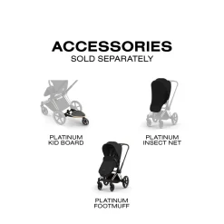 Cybex Priam Stroller (2026) - Matte Black Frame / Sepia Black Lux Seat
