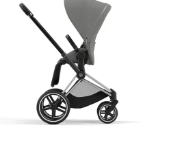 Cybex Priam 4 Stroller (One Box) - Chrome / Black / Soho Grey