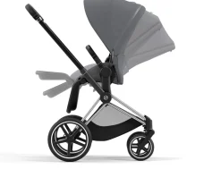 Cybex Priam 4 Stroller (One Box) - Chrome / Black / Soho Grey