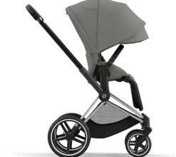 Cybex Priam 4 Stroller (One Box) - Chrome / Black / Soho Grey