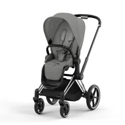 Cybex Priam 4 Stroller (One Box)- Chrome / Black / Mirage Grey