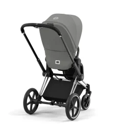 Cybex Priam 4 Stroller (One Box)- Chrome / Black / Mirage Grey