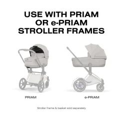 Cybex Priam Style Fold Cot (2026) - City Grey