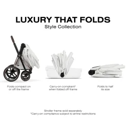 Cybex Priam Style Fold Cot (2026) - Off White