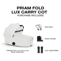 Cybex Priam Style Fold Cot (2026) - Off White