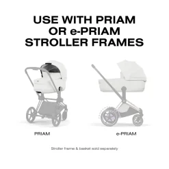 Cybex Priam Style Fold Cot (2026) - Off White