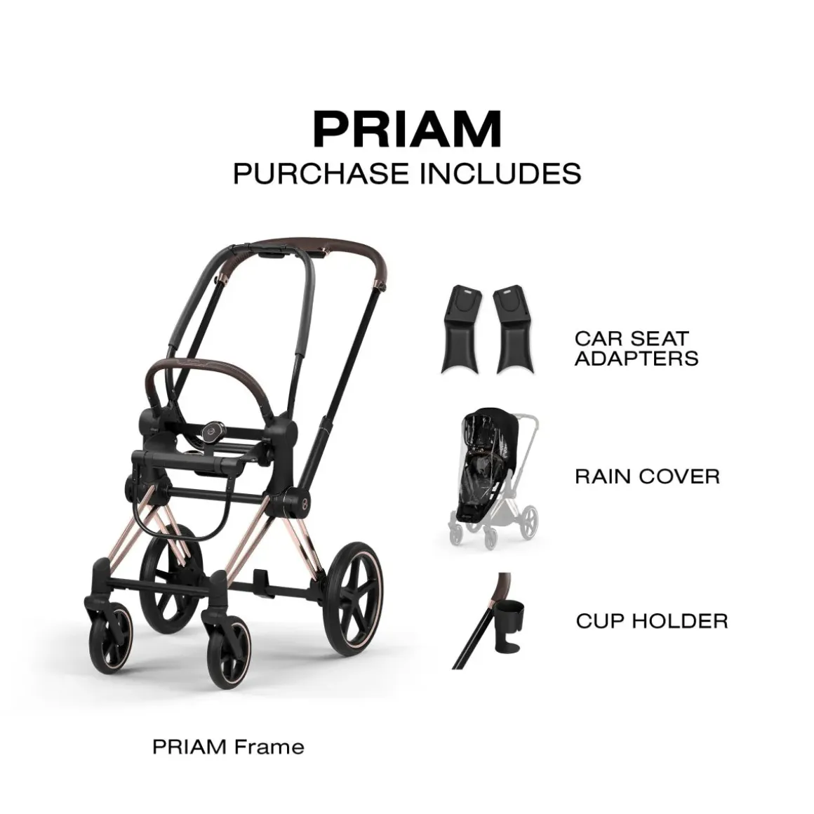 Cybex Priam Style Frame (2026) - Rosegold