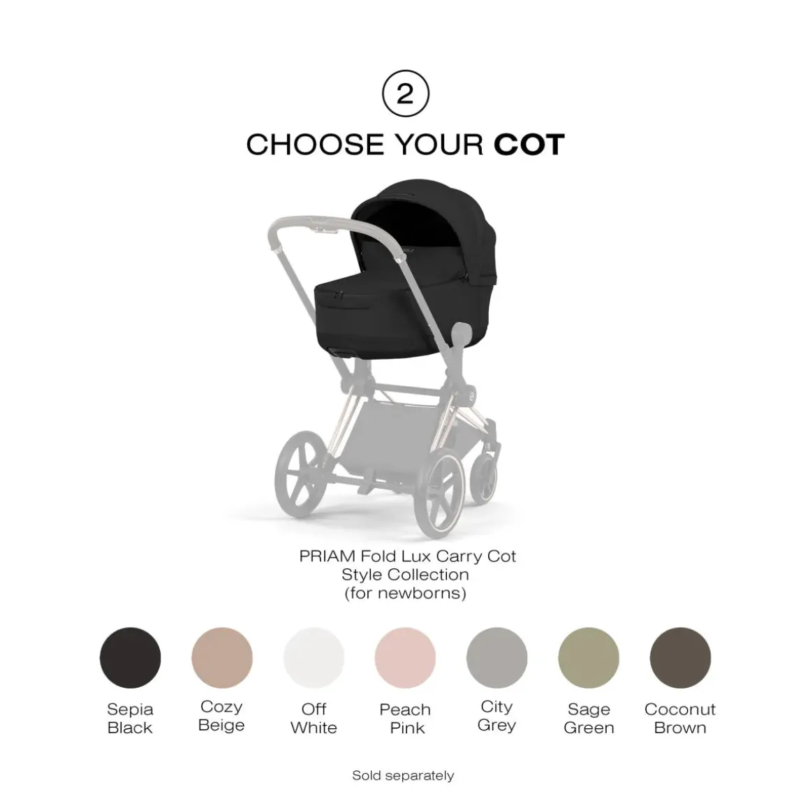Cybex Priam Style Frame (2026) - Rosegold