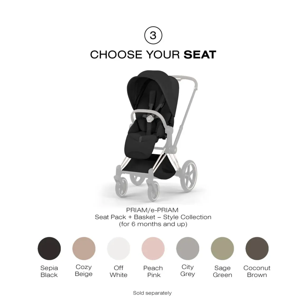 Cybex Priam Style Frame (2026) - Rosegold