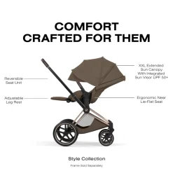 Cybex Priam Style Seat Pack (2026) - Coconut Brown
