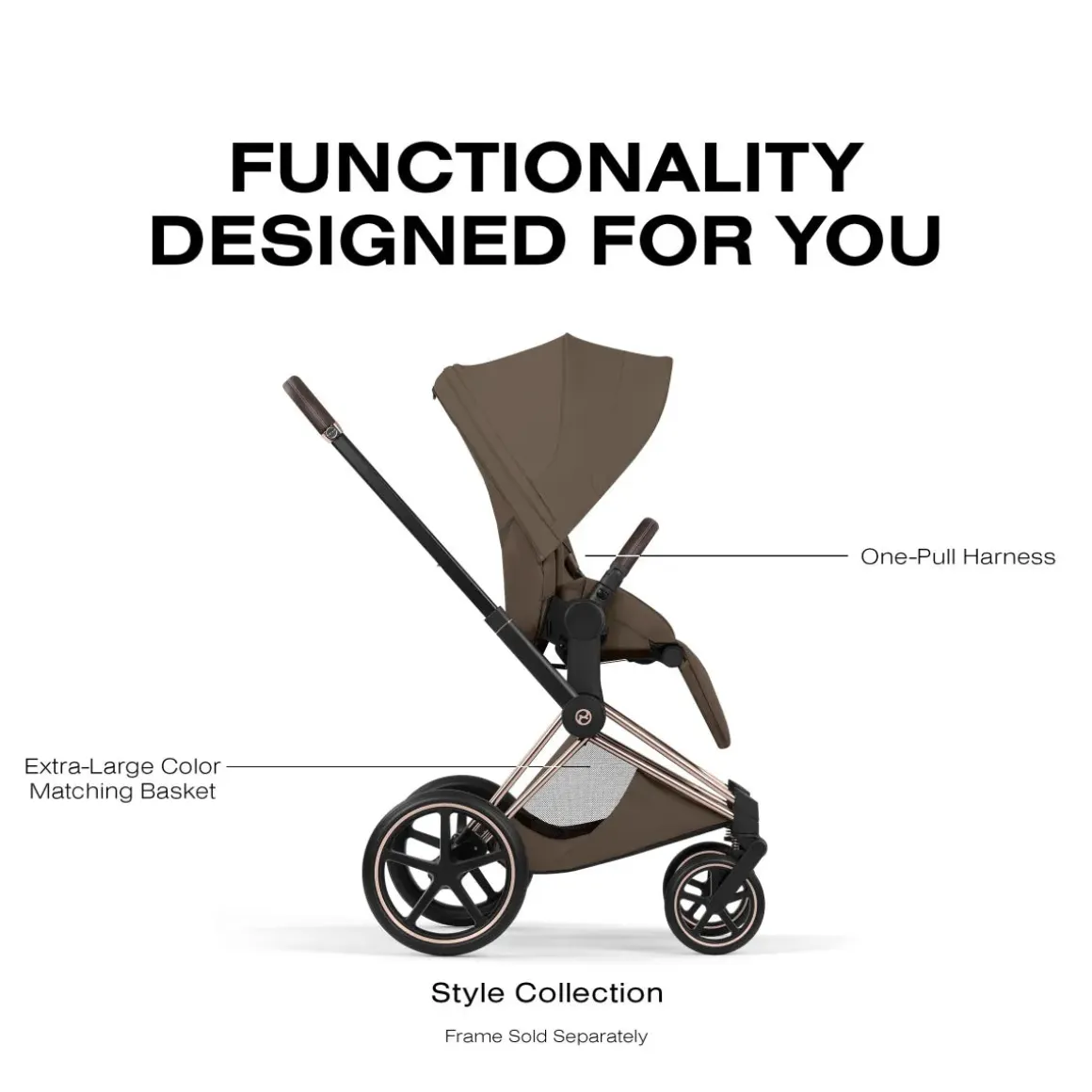 Cybex Priam Style Seat Pack (2026) - Coconut Brown