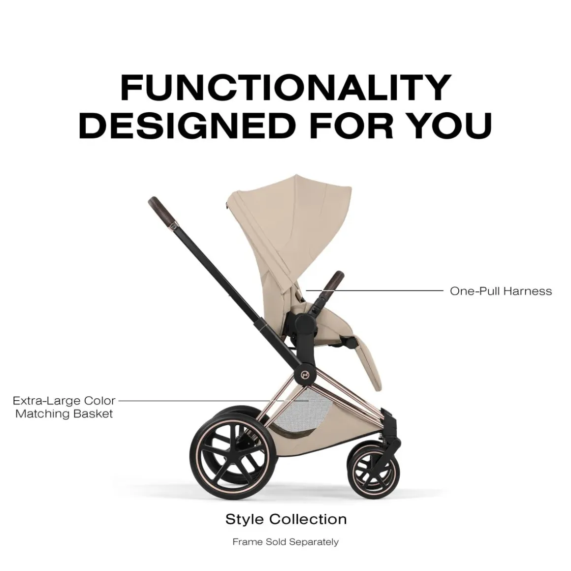 Cybex Priam Style Seat Pack (2026) - Cozy Beige