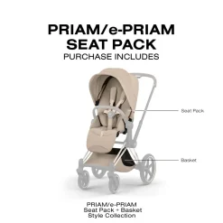 Cybex Priam Style Seat Pack (2026) - Cozy Beige