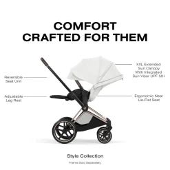 Cybex Priam Style Seat Pack (2026) - Off White