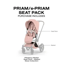 Cybex Priam Style Seat Pack (2026) - Peach Pink