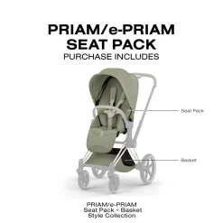 Cybex Priam Style Seat Pack (2026) - Sage Green