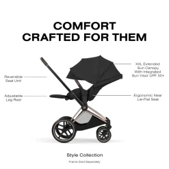 Cybex Priam Style Seat Pack (2026) - Sepia Black