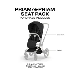 Cybex Priam Style Seat Pack (2026) - Sepia Black