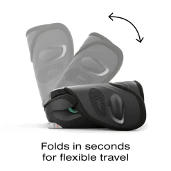 Cybex Solution G2 Folding Travel High-Back Booster - Moon Black