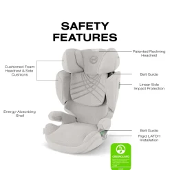 Cybex Solution T High-Back Booster Car Seat - City Grey