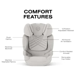 Cybex Solution T High-Back Booster Car Seat - City Grey