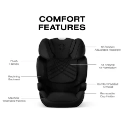 Cybex Solution T High-Back Booster Car Seat - Sepia Black