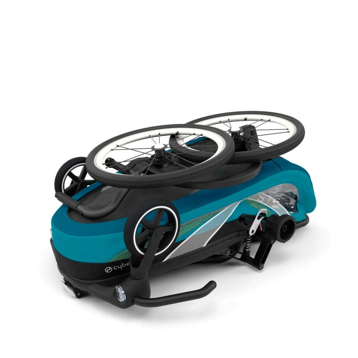 Cybex Zeno 2-in-1 Bike Trailer / Stroller (One Box) - Maliblue