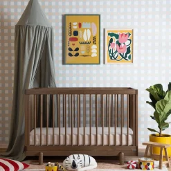 dadada Bliss 4-in-1 Convertible Crib - Walnut