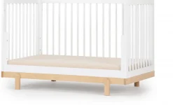 dadada Bliss 4-in-1 Convertible Crib - White / Natural