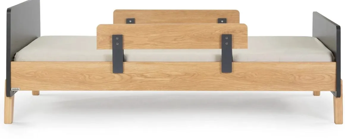 dadada Fun Bed, Twin Size - Graphite / Red Oak (2 Boxes)