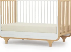 dadada Jolly 3-in-1 Convertible Crib - White / Natural